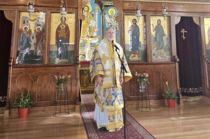 Metropolitan Cleopas of Sweden at the Annunciation Metropolitan Church of Oslo