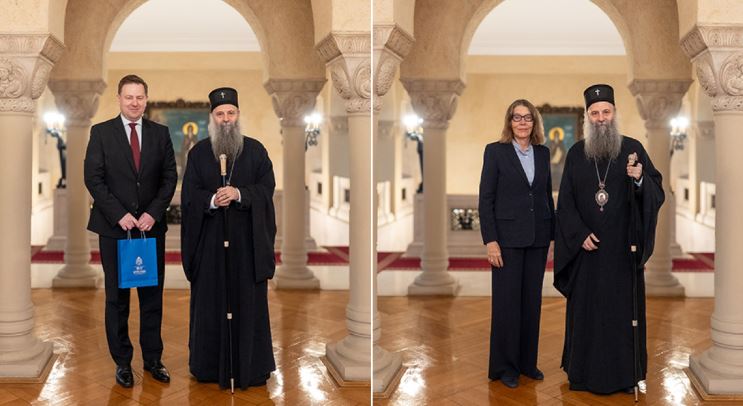 Патријарх разговарао са амбасадорима Словачке и Данске