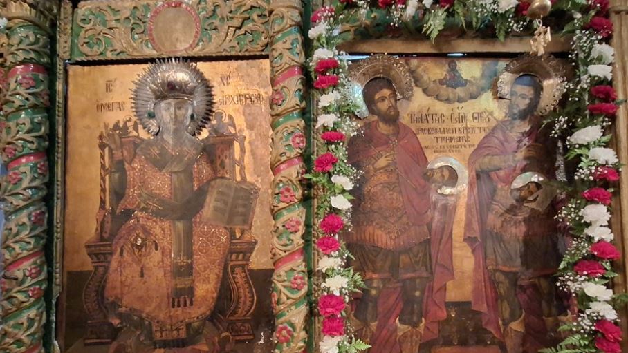 The feast of the boiled wheat miracle of Saint Theodore the Tyron