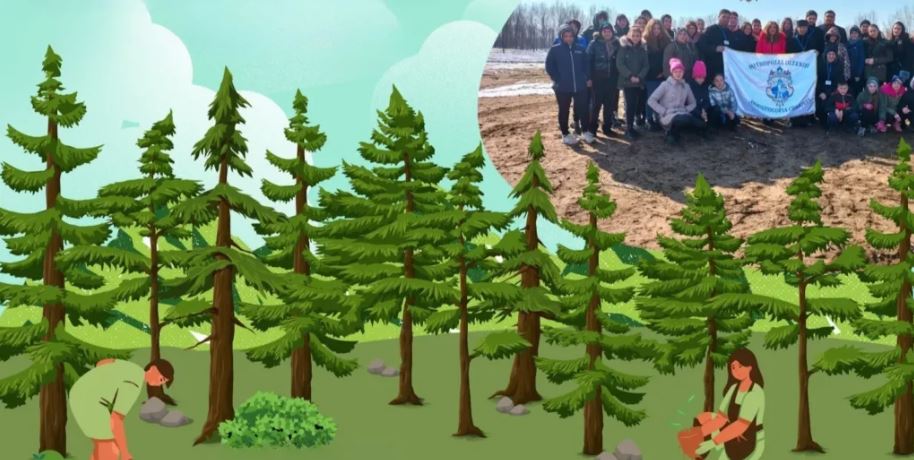 Tinerii doljeni plantează copaci în memoria copiilor care nu au avut șansa să se nască