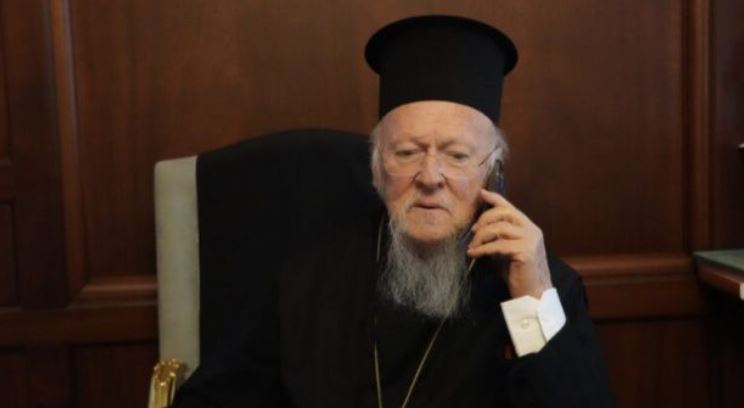 البطريرك المسكوني يتلقى اتصالاً من رئيس اوكرانيا
