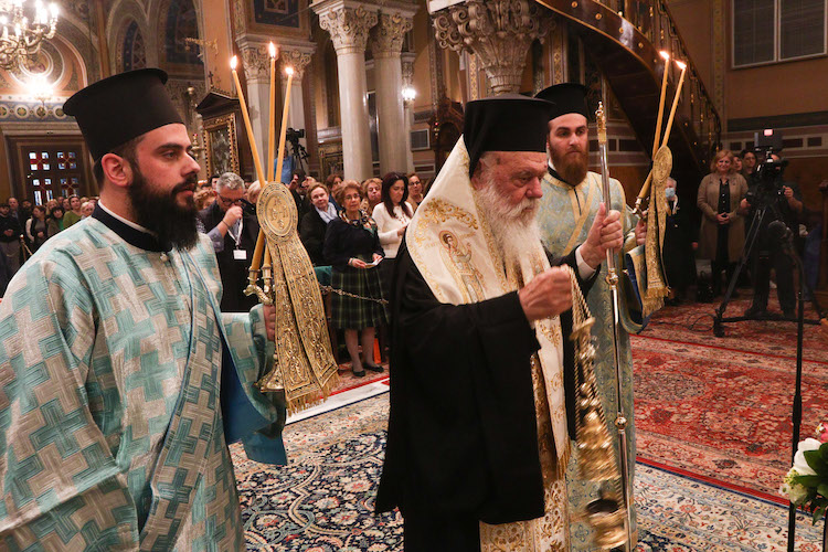 The Service of the Akathist Hymn at the Metropolitan Church of Athens