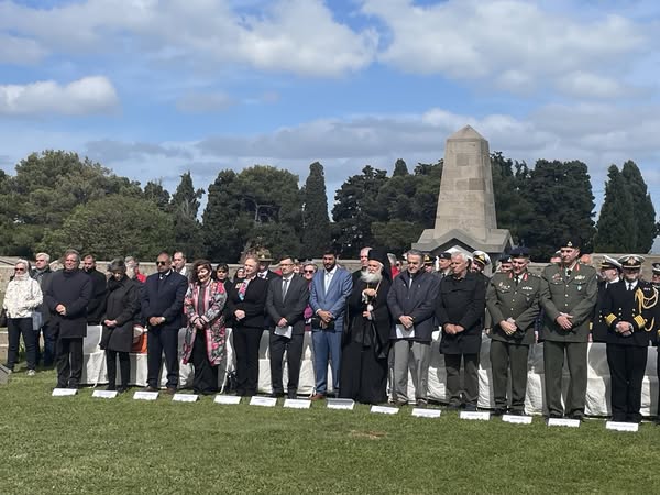 Ο Μητροπολίτης Λήμνου στις εκδηλώσεις τιμής και μνήμης για τα 110 χρόνια από τη Μάχη της Καλλίπολης