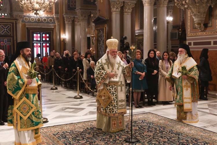 Η Κυριακή των Βαΐων στον Ιερό Μητροπολιτικό Ναό Αθηνών