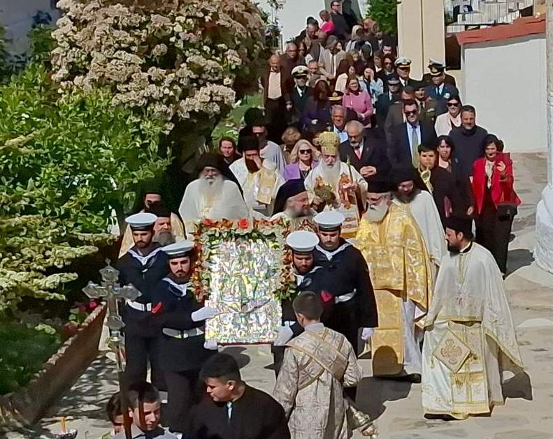 Ο Μητροπολίτης Ευσέβιος στον εορτασμό της Ιεράς Σταυροπηγιακής Μονής Ζωοδόχου Πηγής Σάμου