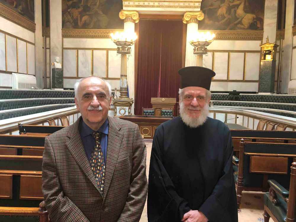 Συνάντηση Μητροπολίτη Σύρου με τον νέο Πρόεδρο της Ακαδημίας Αθηνών