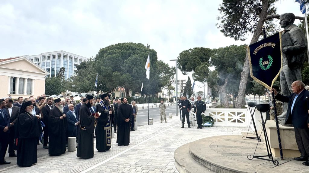 Με λαμπρότητα οι εορτασμοί για την Εθνική Επέτειο της 1ης Απριλίου 1955 στην Πάφο