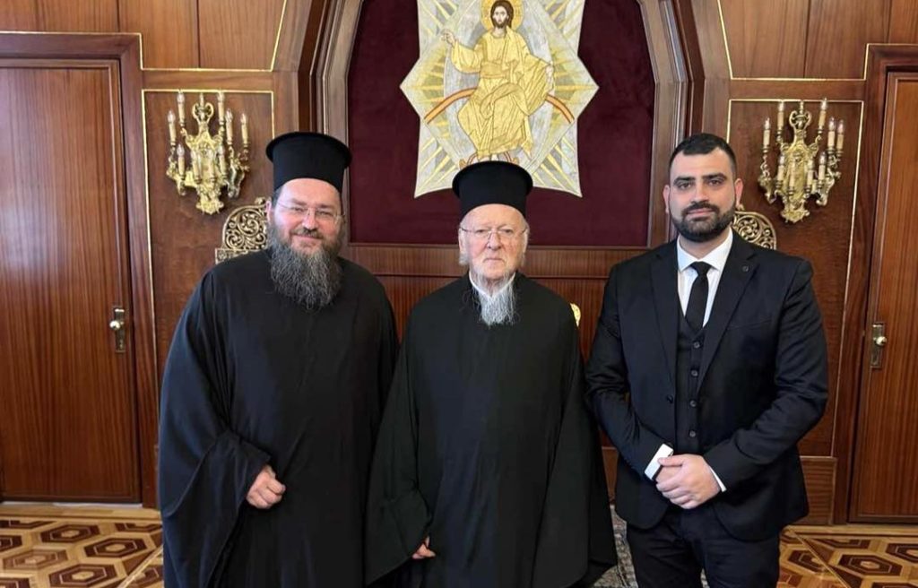 Metropolitan of Kilkis visits Ecumenical Patriarch and presents centenary commemorative volume