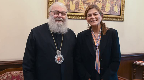 البطريرك يوحنا العاشر يستقبل وزيرة الشؤون الاجتماعية والعمل