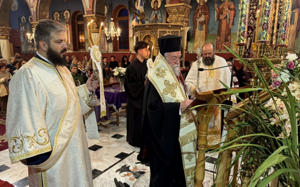Η ακολουθία του Ακαθίστου Ύμνου στον Ι.Ν. Αγίου Ελευθερίου Ελευθερουπόλεως