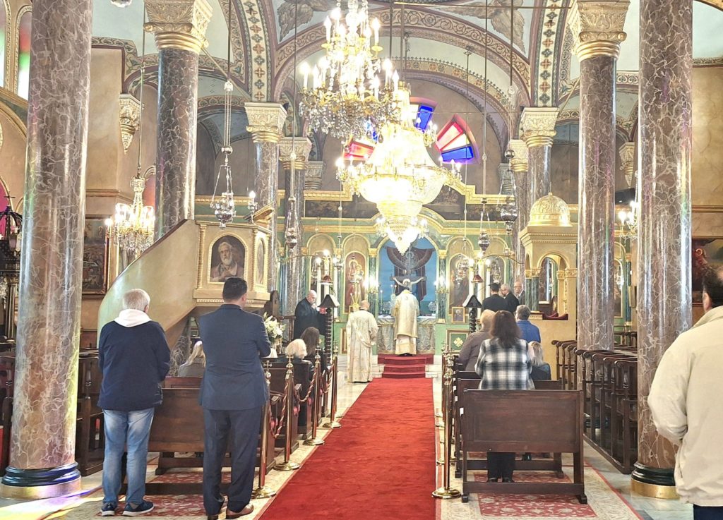 Fifth Sunday of Lent at the Church of the Twelve Apostles in Feriköy, Constantinople