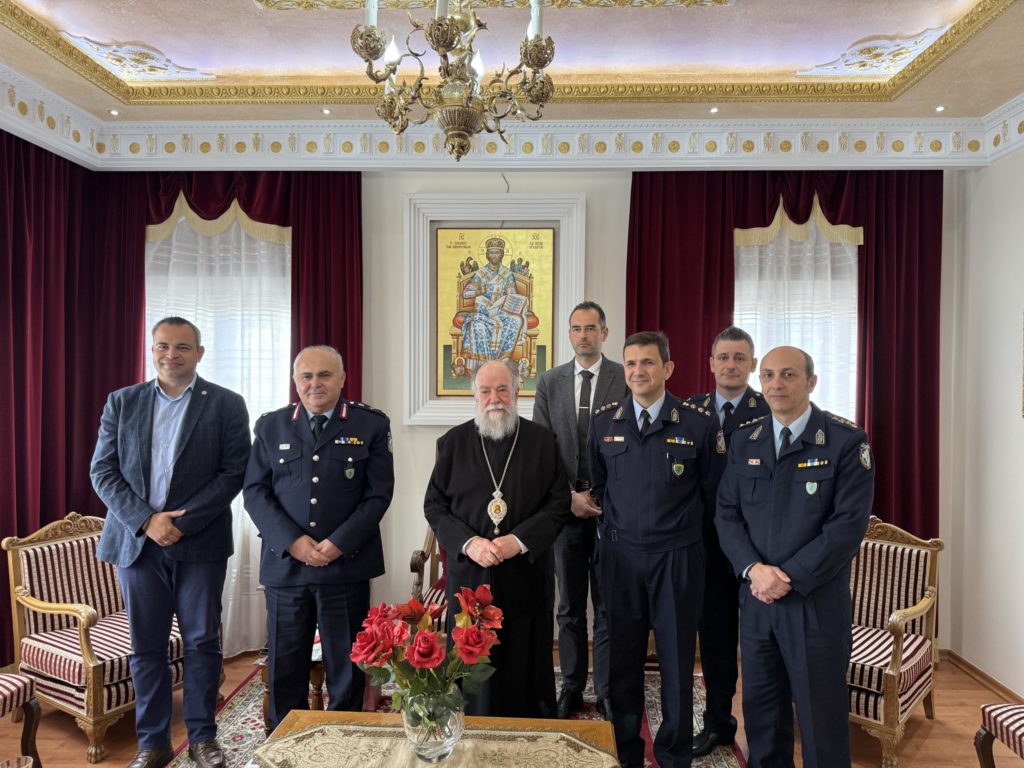 Επίσκεψη του Γενικού Περιφερειακού Αστυνομικού Διευθυντή Α.Μ.Θ στον Μητροπολίτη Ελευθερουπόλεως
