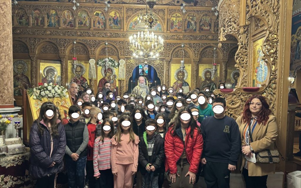 Προηγιασμένη Θεία Λειτουργία για τους μαθητές του 3ου Δημοτικού Σχολείου Ελευθερούπολης