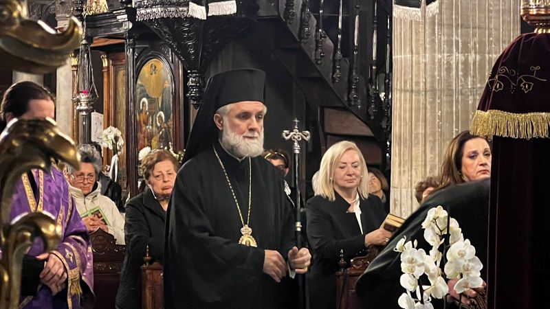 Ο Επίσκοπος Σκοπέλου τη Μεγάλη Τρίτη στον Άγιο Νικόλαο Χαλκίδος