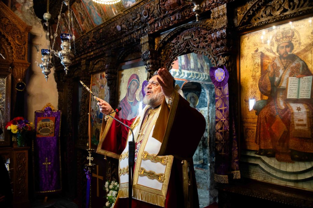 Ο Μητροπολίτης Μεσσηνίας στην Ιερά Μονή Δημιόβης το πρωί της Μεγάλης Πέμπτης