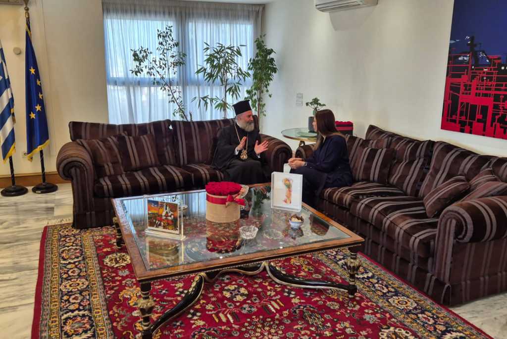 The Archbishop of Australia meets with the Minister of Education and Religious Affairs of Greece
