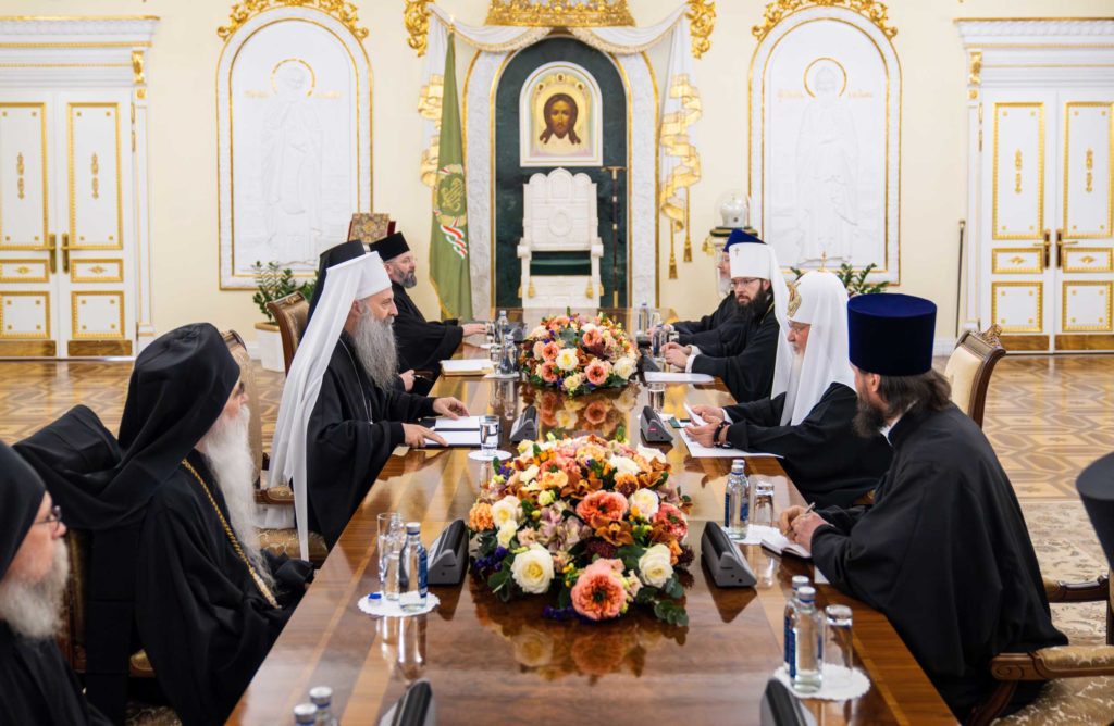 Состоялась встреча Предстоятелей Русской и Сербской Православных Церквей