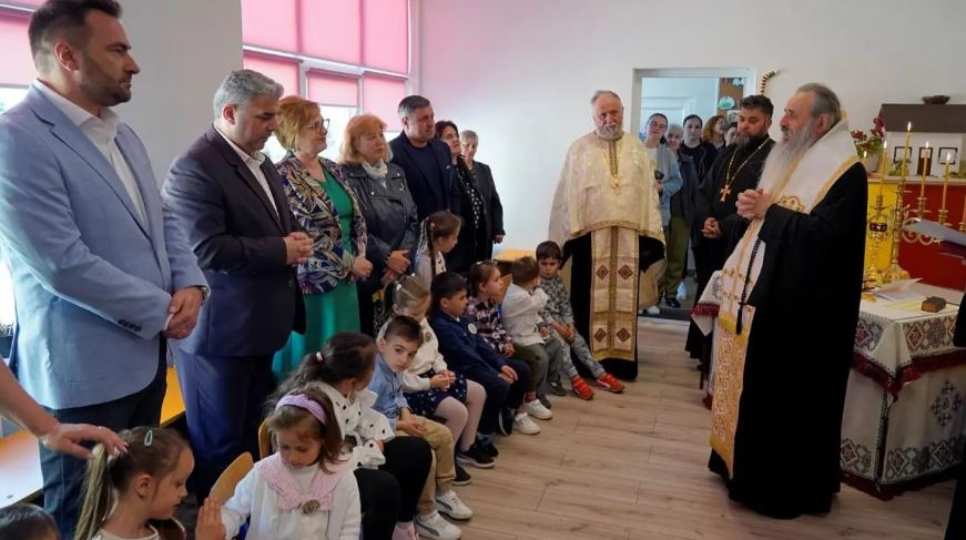 Ο Μητροπολίτης Μολδαβίας καθαγίασε τις εργασίες ανακαίνισης νηπιαγωγείου στην Πιάτρα Νέαμτς