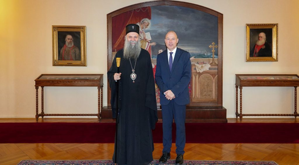 Патријарх Порфирије разговарао са чешким амбасадором г. Бондијем