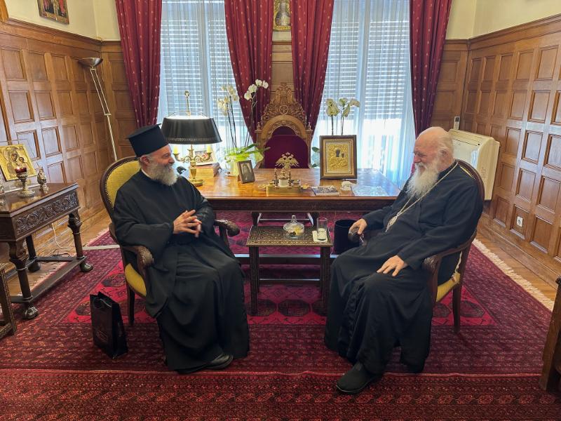 Ο Αυστραλίας Μακάριος επισκέφθηκε τον Αρχιεπίσκοπο Ιερώνυμο