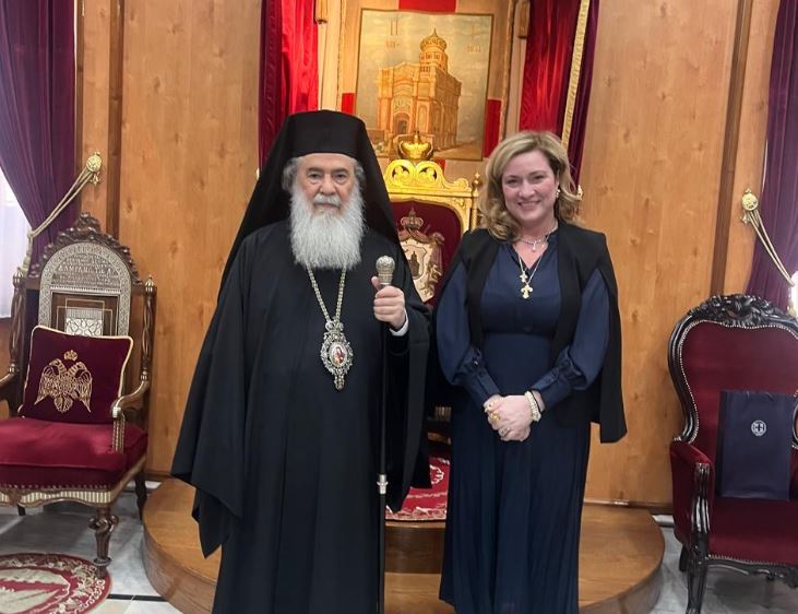 Η Γ.Γ. Απόδημου Ελληνισμού και Δημόσιας Διπλωματίας στον Πατριάρχη Ιεροσολύμων