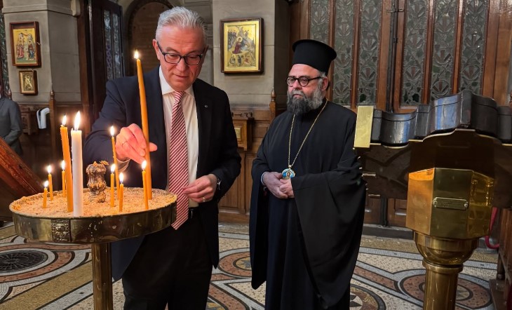 Συνάντηση Μητροπολίτη Γαλλίας με τον Πρόεδρο της Κοινοβουλευτικής Συνέλευσης του Συμβουλίου της Ευρώπης