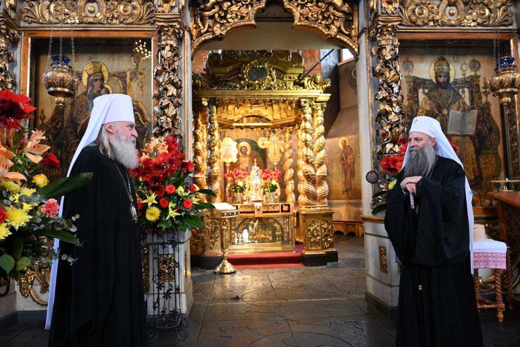 Предстоятель Сербской Церкви посетил Донской монастырь в Москве