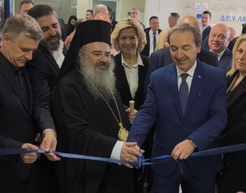 Ο Μητροπολίτης Πλάτων στα εγκαίνια του Πρωτοδικείου Λαγκαδά