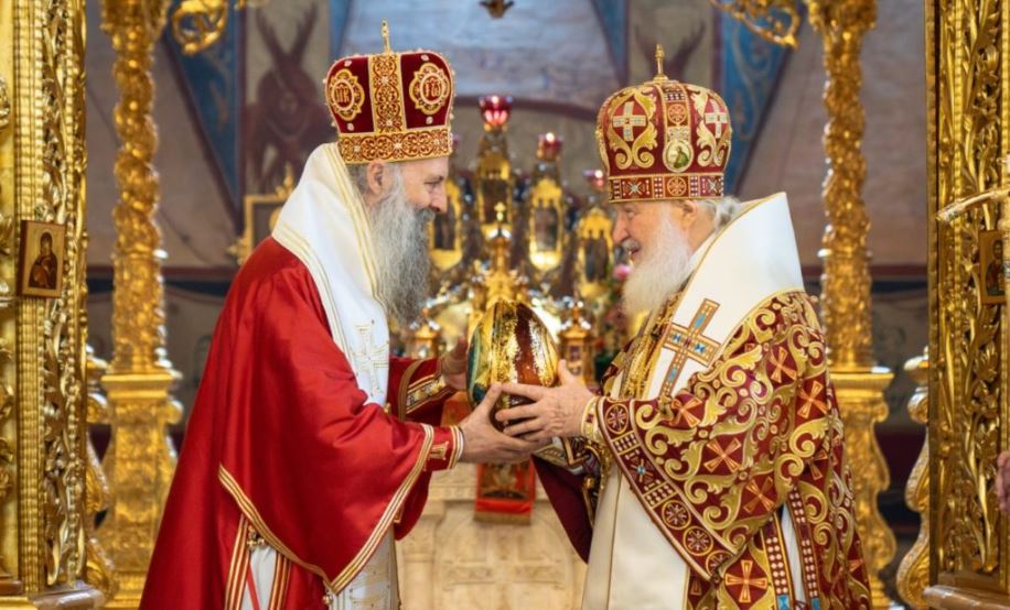 Предстоятели Русской и Сербской Православных Церквей совершили Литургию в Троице-Сергиевой лавре