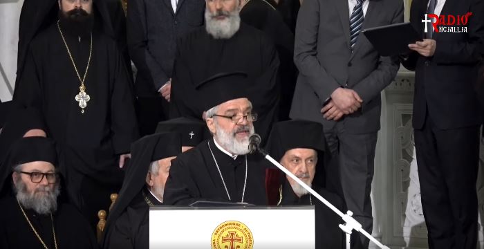 Fjala e Atë Aleks Ndonit, epitrop arkihieratik, në ditën e Fronëzimit të Kryepiskopit të Tiranës, Durrësit edhe I Gjithë Shqipërisë Imzot Joanit.