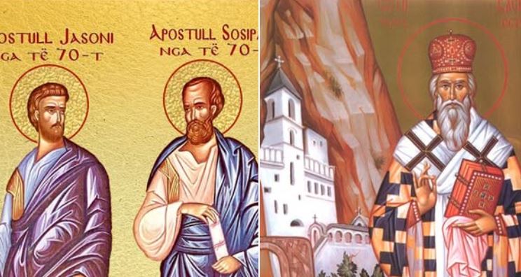Apostull Jasoni e Sosipatri nga të 70-t. Dëshmor Vitali, Neoni, Kerkira etj. Oshënar Vasili i Ostrogut.