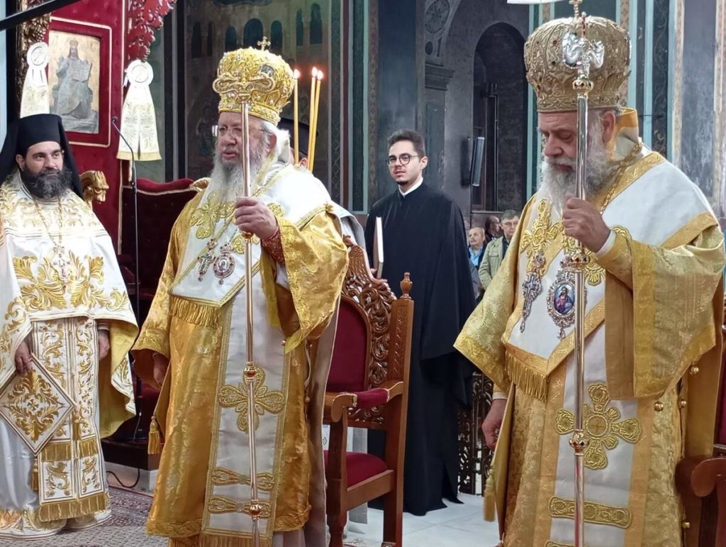 Αρχιερατικό συλλείτουργο για την εορτή των Αγίων Κωνσταντίνου και Ελένης στην Καρδίτσα