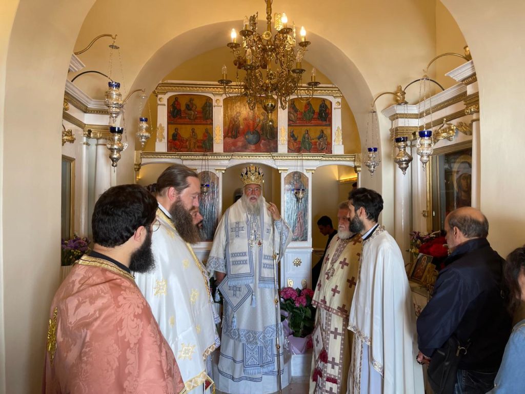 Καθαγιασμός Ιερού Θυσιαστηρίου στην Ιερά Μονή Υπεραγίας Θεοτόκου Βλαχερνών Κανονίου