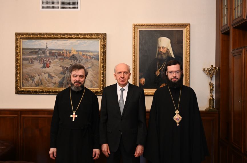 Митрополит Волоколамский Антоний встретился с новоназначенным послом России в Черногории