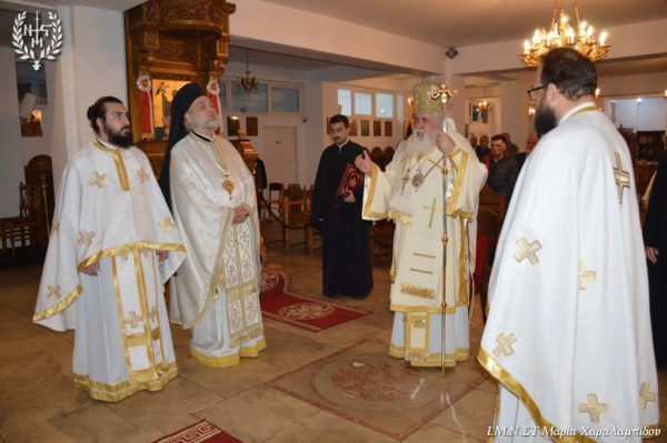 Αρχιερατική Θεία Λειτουργία στον Ιερό Ναό της Αγίας Ειρήνης Χρυσοβαλάντου στην Ευκαρπία