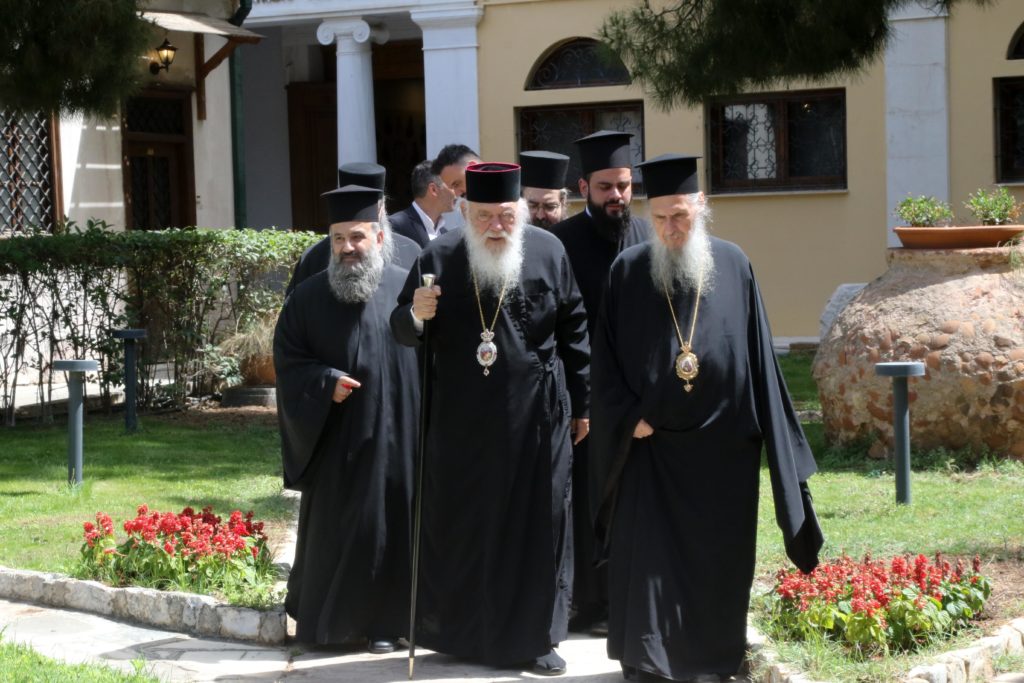 Ο Αρχιεπίσκοπος Ιερώνυμος σε παρουσίαση έργων συντήρησης και αποκατάτασης στην Ι.Μ. Πετράκη