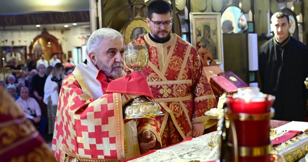 Metropolitan Apostolos of Derkon Officiates the Divine Liturgy at St. Paraskevi Shrine Church in Greenlawn, NY
