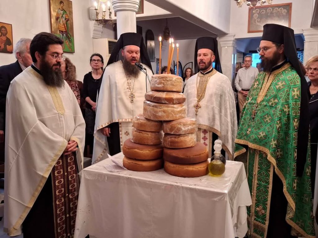 Πανηγυρικός Εσπερινός στην Αγία Φωτεινή Χαλκίδος