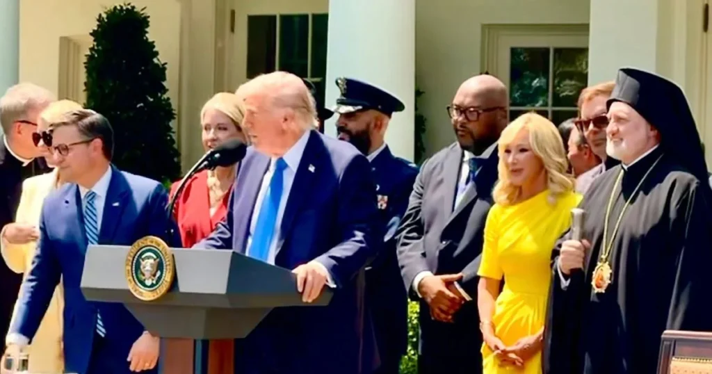 Archbishop Elpidophoros Attends National Day of Prayer at the White House