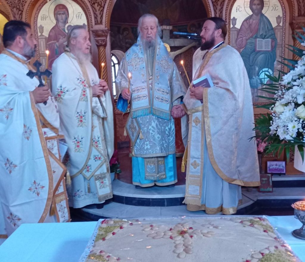 Ο Καρυστίας Σεραφείμ στην Αγία Βαρβάρα Μπιρνιά – Αγίου Λουκά Αλιβερίου