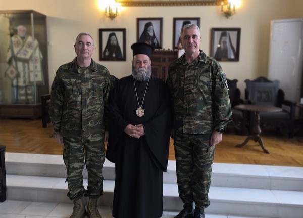 Εθιμοτυπική επίσκεψη στον Μητροπολίτη Ιωάννινων πραγματοποίησε ο Διοικητής της 1ης Στρατιάς