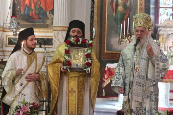 Η Ερμούπολη τίμησε την ανάμνηση της προ 89 ετών Ευρέσεως της ιεράς Εικόνος του Αγίου Δημητρίου