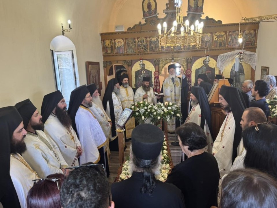 Εξόδιος ακολουθία μακαριστού Ελευθερίου Μοσχογιαννάκη στις Αγιές Παρασκιές Πεδιάδος