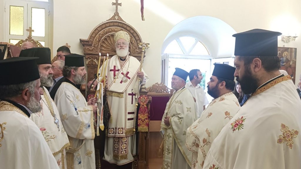 Πανήγυρη Αγίων Κωνσταντίνου και Ελένης στον σεισμόπληκτο Καθεδρικό Ναό Αρκαλοχωρίου