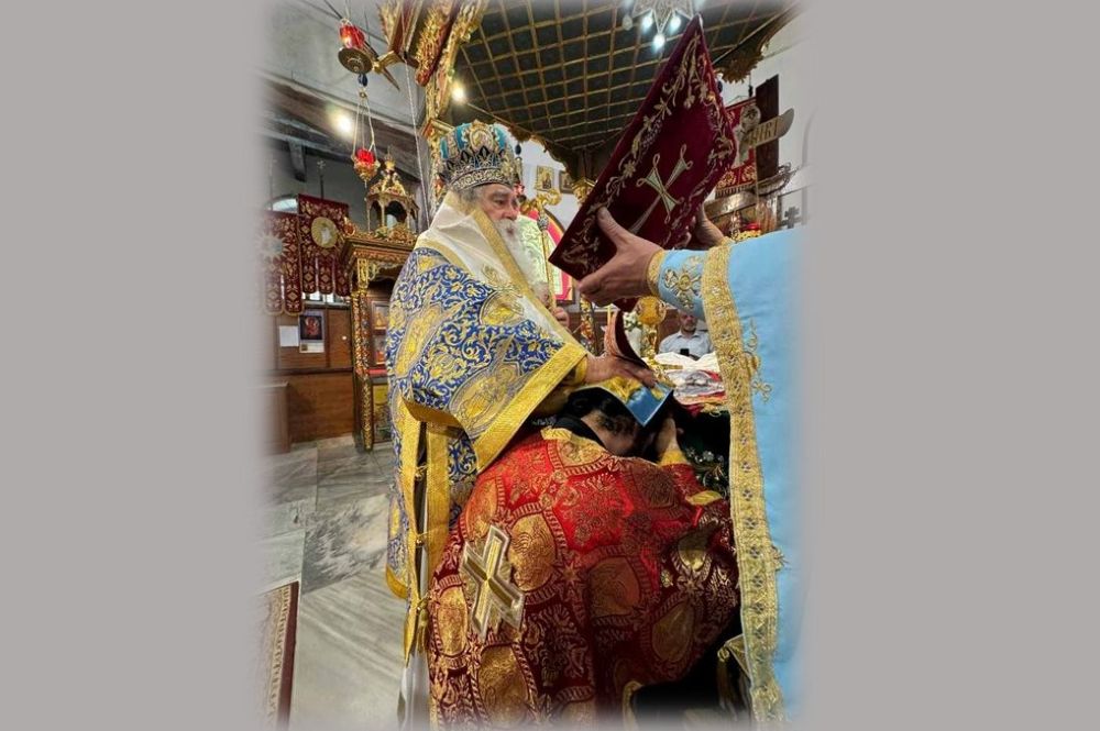 Χειροτονία διακόνου στη Βασιλική της Γεννήσεως στη Βηθλεέμ