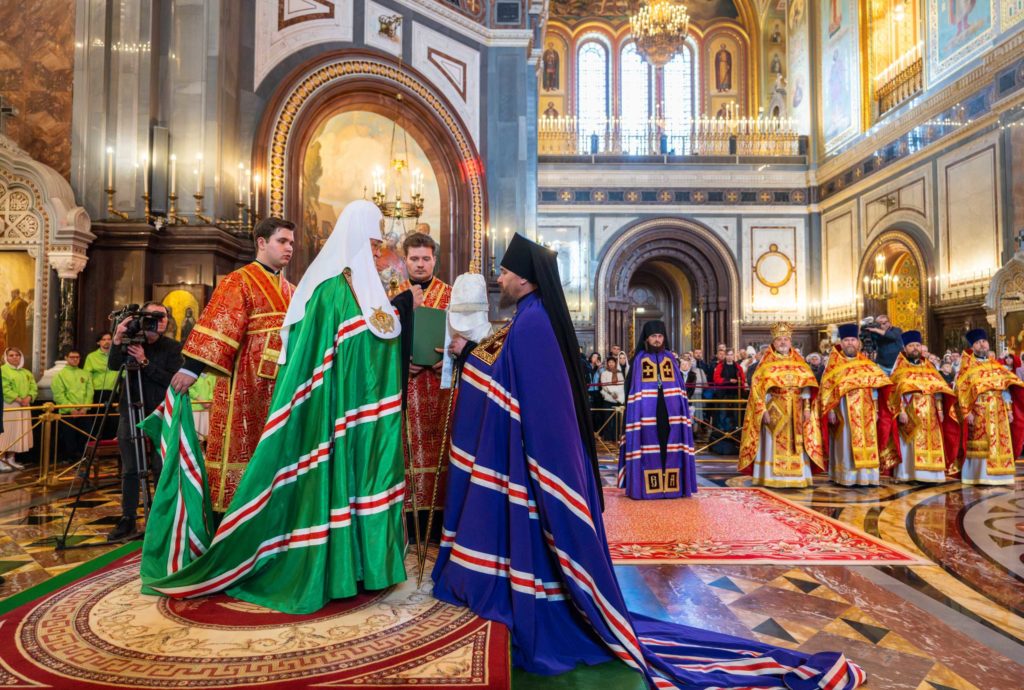 Слово Святейшего Патриарха Кирилла при вручении архиерейского жезла Преосвященному Софронию (Семенову), епископу Нарьян-Марскому и Мезенскому