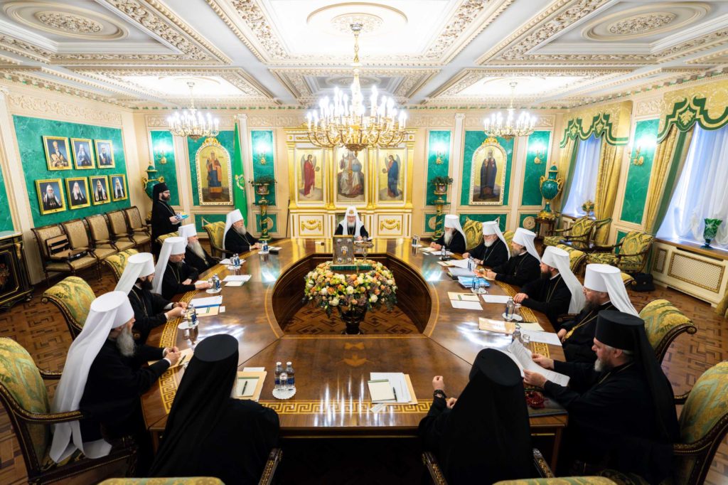 Святейший Патриарх Кирилл возглавил очередное заседание Священного Синода