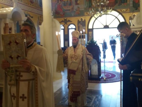 Ο Μητροπολίτης Ιωαννίνων στον Ιερό Ναό Αγίου Παϊσίου του Αγιορείτου