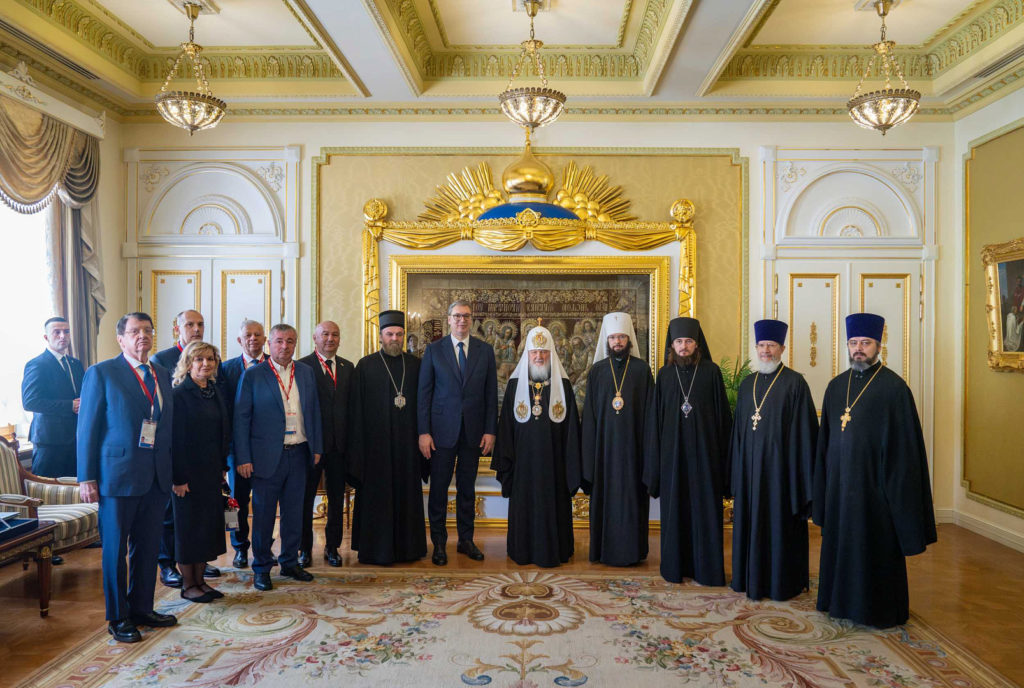 რუსეთის მართლმადიდებელი ეკლესიის წინამძღვარი სერბეთის რესპუბლიკის უმაღლესი ორდენით დაჯილდოვდა