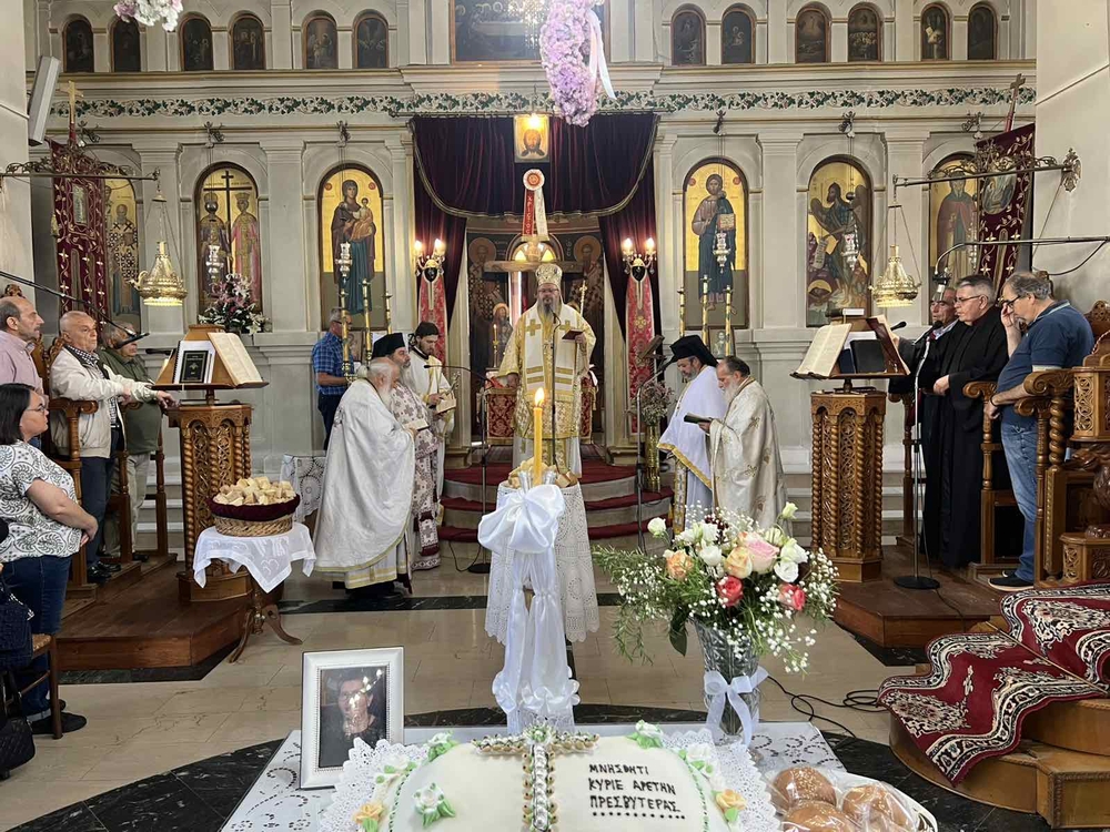 Το 40νθήμερο μνημόσυνο της μακαριστής Πρεσβυτέρας Αρετής τέλεσε ο Μητροπολίτης Λαρίσης